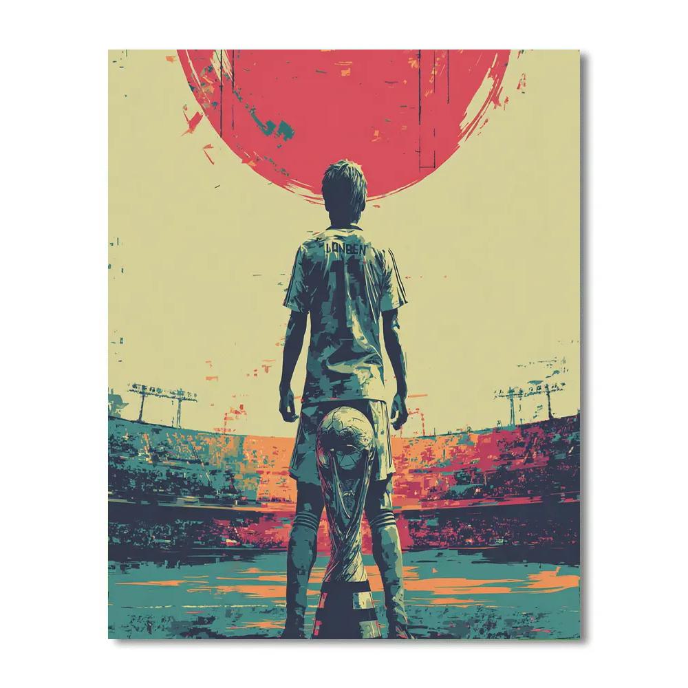 Japan Fifa 2026 Dawn - DIY Painting By Numbers Kit