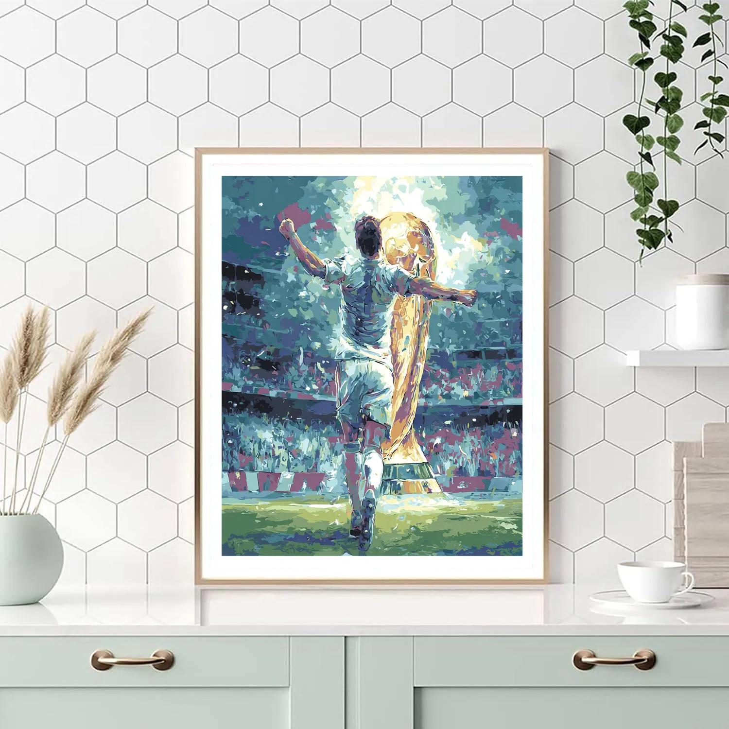 Uzbekistan Fifa 2026 Dawn - DIY Painting By Numbers Kit