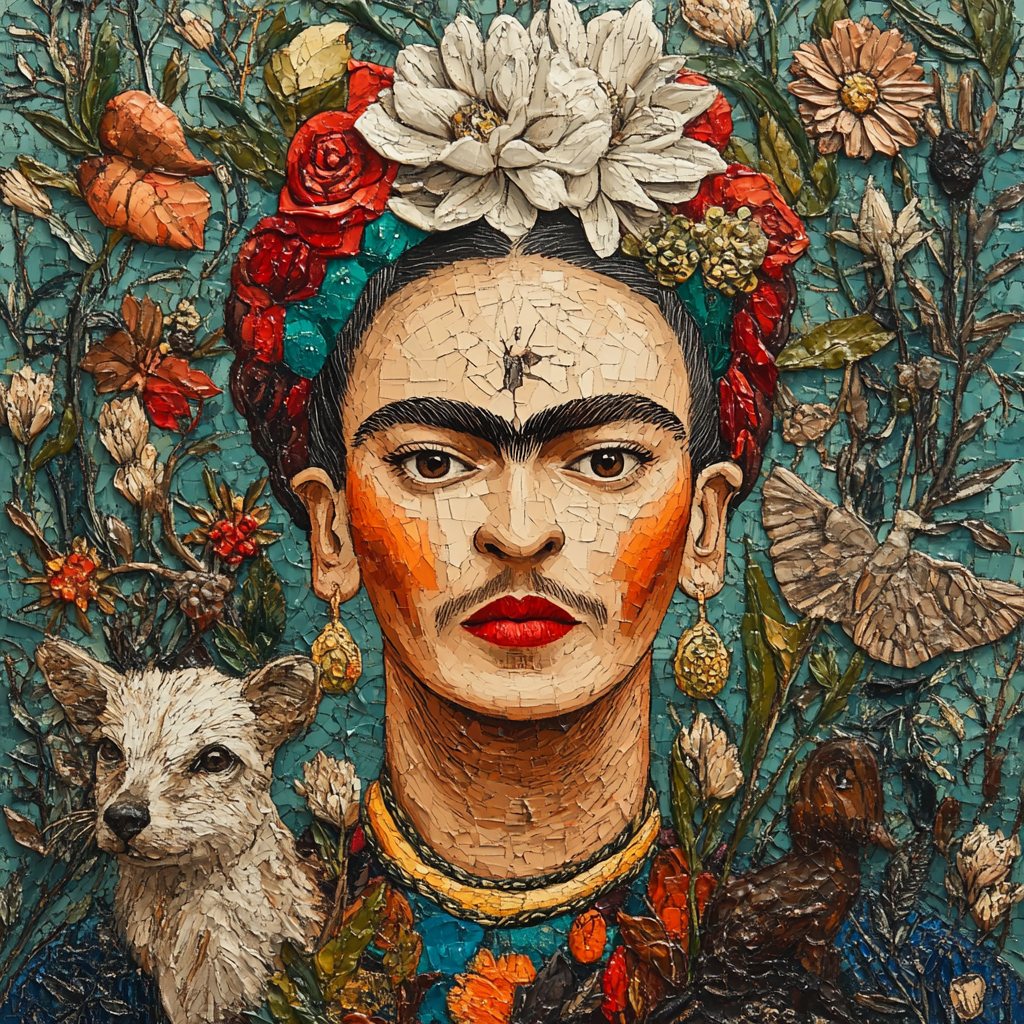 Kahlo Inspired Self Reflection - DIY Painting By Numbers Kit