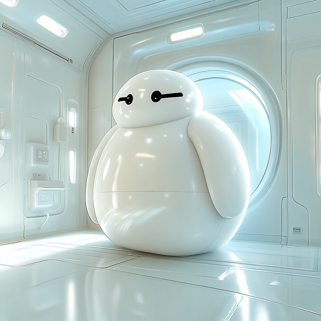Baymax's Caring Robot Moment Disney Inspired - DIY Painting By Numbers Kit