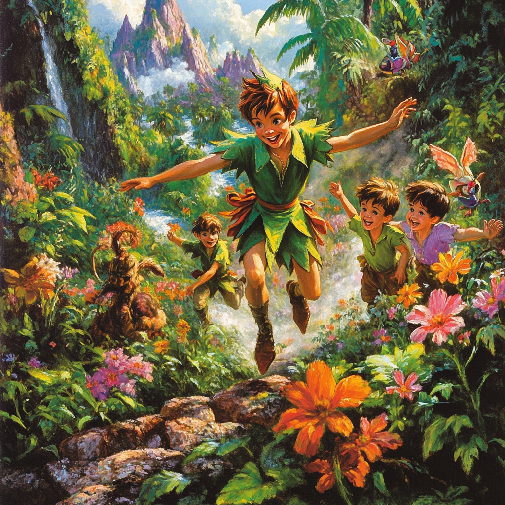Peter Pan's Lost Boy Adventure - Disney Inspired - DIY Painting By Numbers Kit