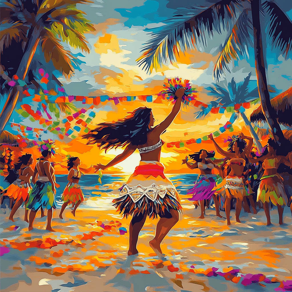 Moana's Island Festival - Disney Inspired - DIY Painting By Numbers Kit