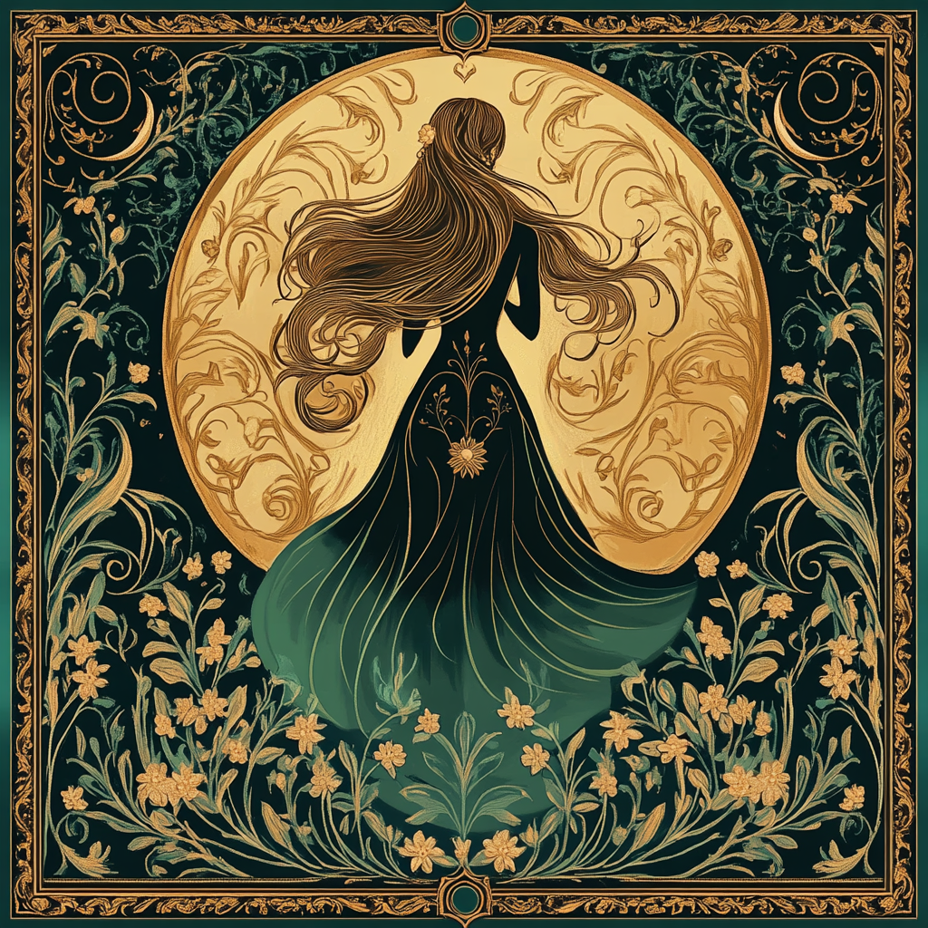 Alphonse Mucha Inspired Perfume of the Night - DIY Painting By Numbers Kit