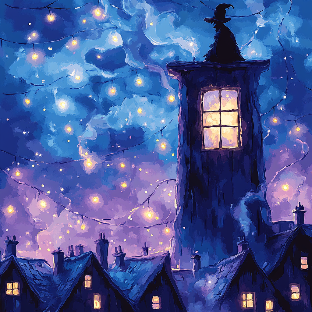 Howl Castle Window View Disney Inspired - DIY Painting By Numbers Kit