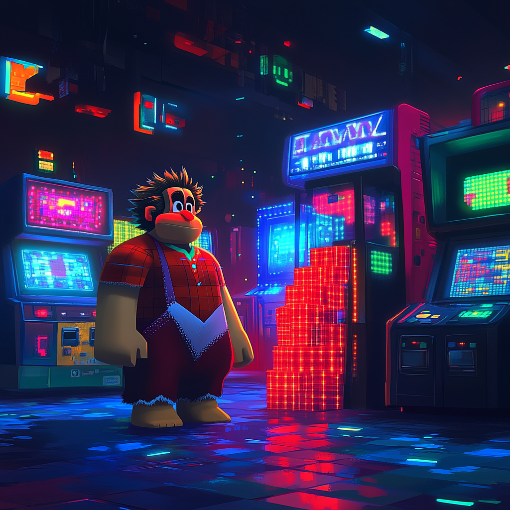 Wreck It Ralph Retro Arcade Smash Course Disney Inspired - DIY Painting By Numbers Kit