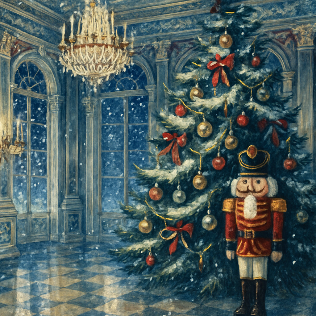 Nutcracker Night In Frosty Ballroom - DIY Painting By Numbers Kit