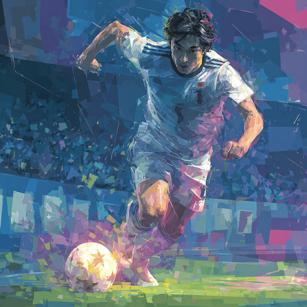 Mitoma Fifa 2026 Blue - DIY Painting By Numbers Kit