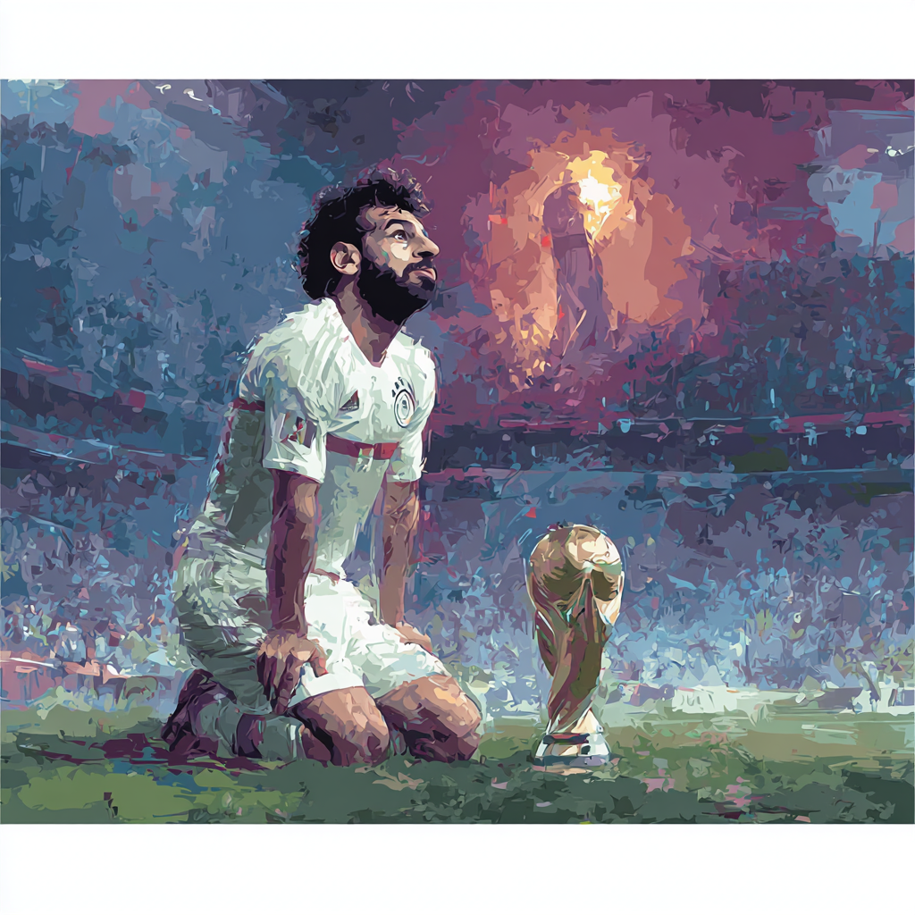 Fifa 2026 Salah Lights - DIY Painting By Numbers Kit