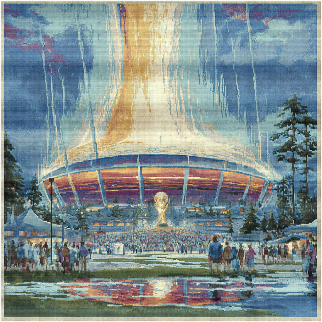 Seattle Fifa 2026 Rainlight - DIY Painting By Numbers Kit