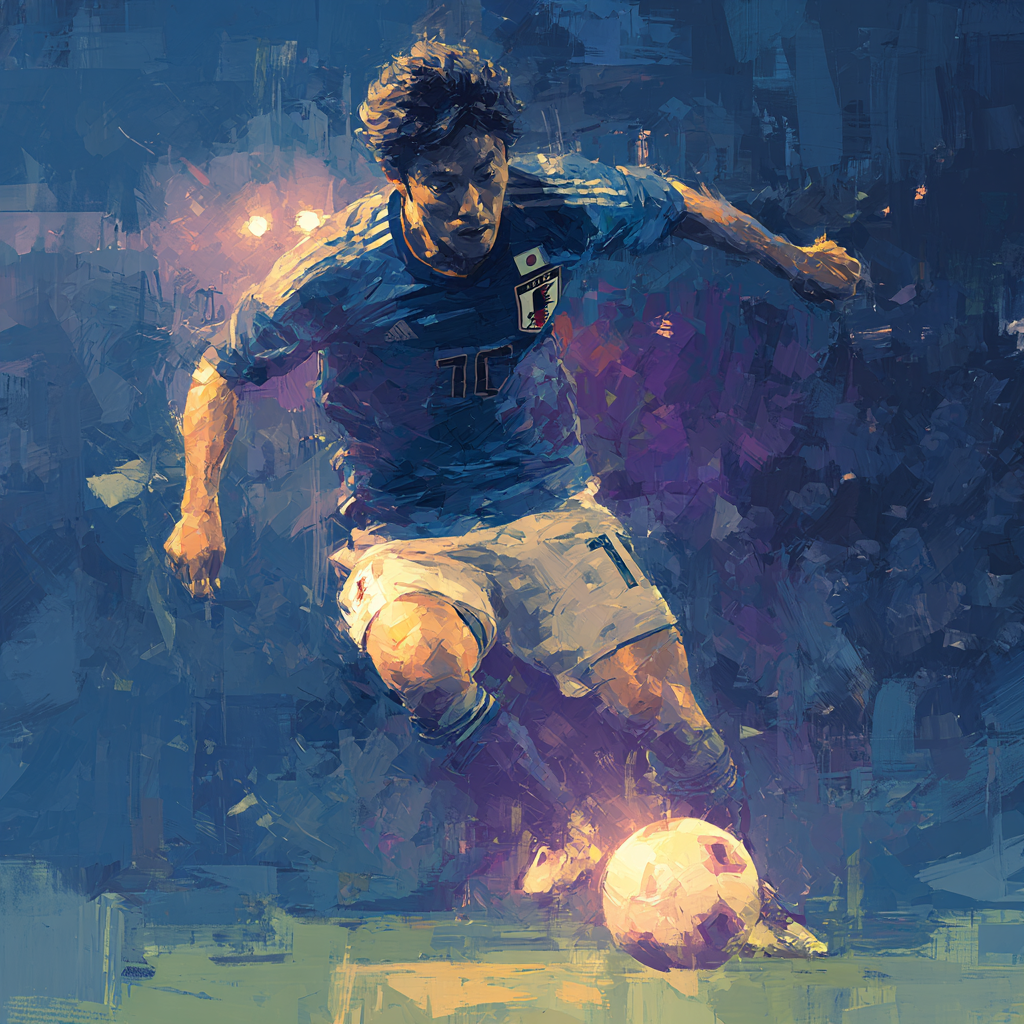 Mitoma Fifa 2026 Blue - DIY Painting By Numbers Kit