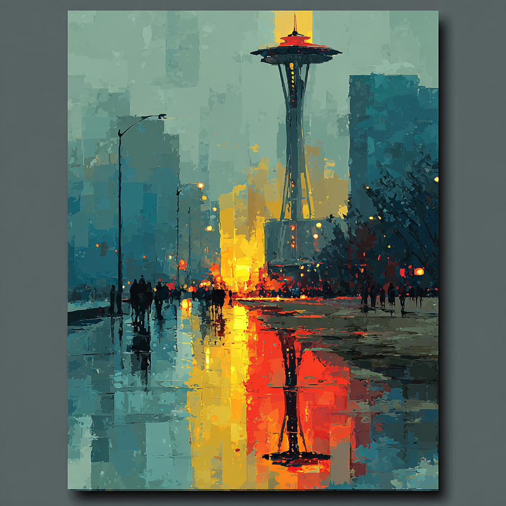 Seattle Fifa 2026 Rainlight - DIY Painting By Numbers Kit