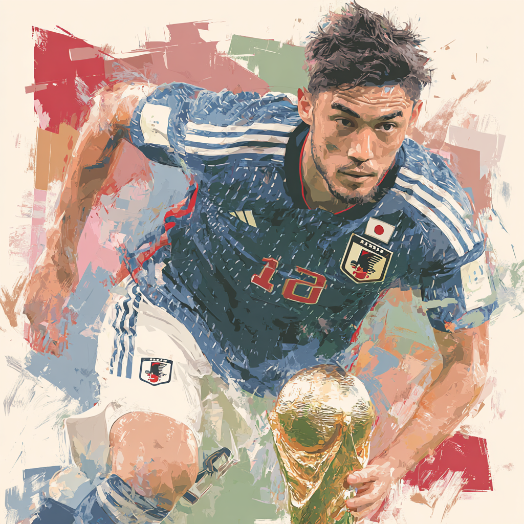 Mitoma Fifa 2026 Blue - DIY Painting By Numbers Kit