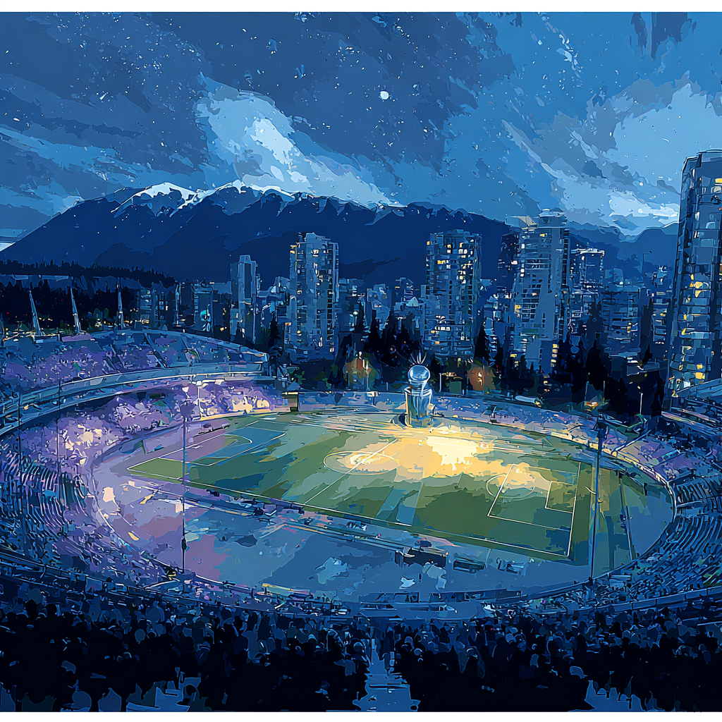 Vancouver Fifa 2026 Blue - DIY Painting By Numbers Kit