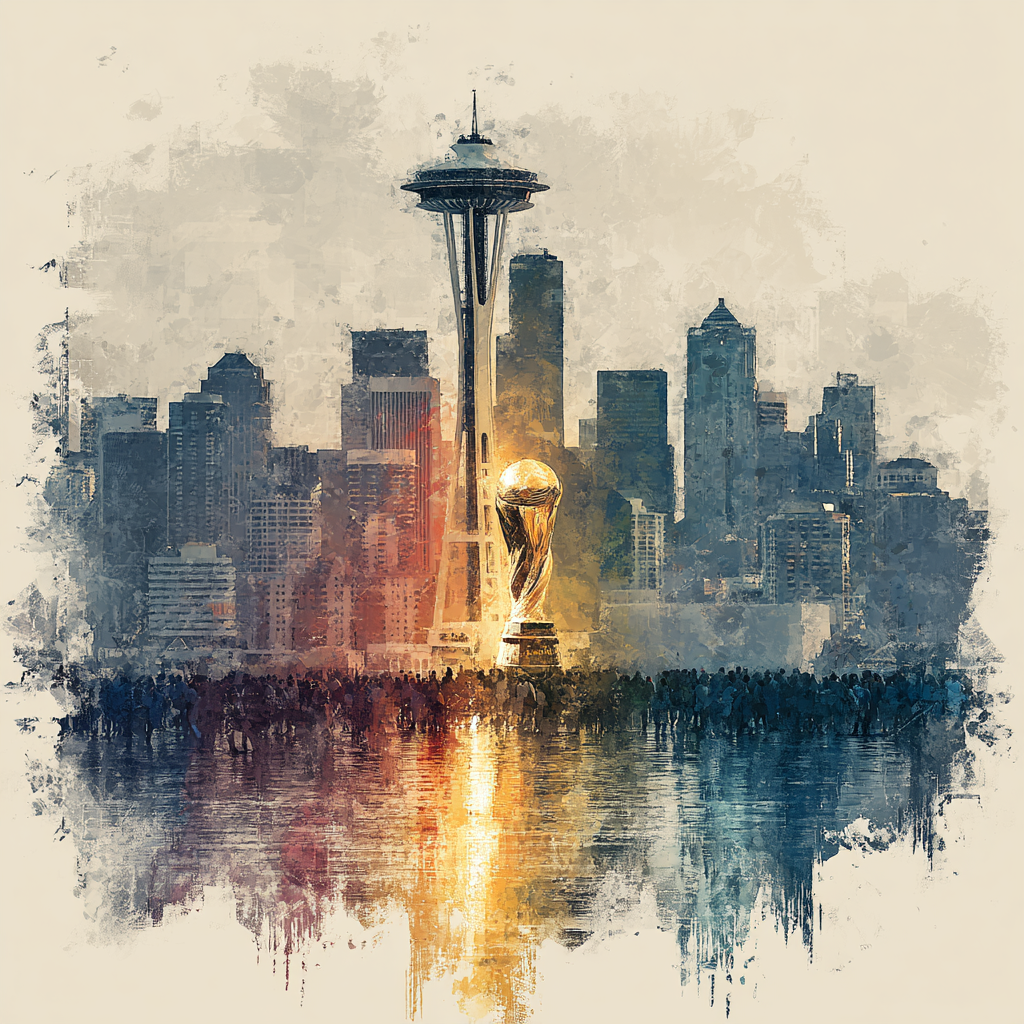 Seattle Fifa 2026 Rainlight - DIY Painting By Numbers Kit