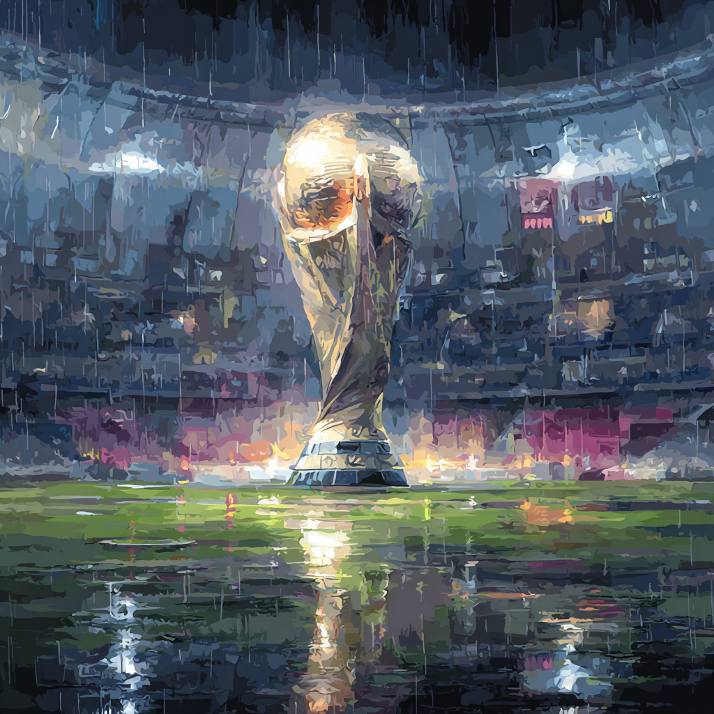 Fifa 2026 Trophy Reflections - DIY Painting By Numbers Kit