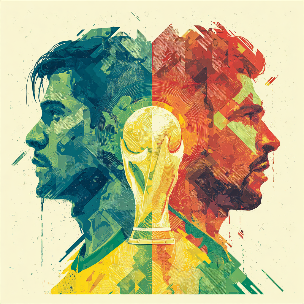Fifa 2026 Brazil vs Morocco - DIY Painting By Numbers Kit