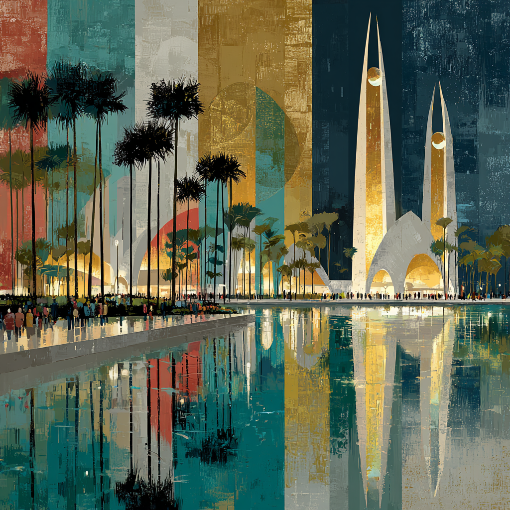 Miami Fifa 2026 Reflection - DIY Painting By Numbers Kit