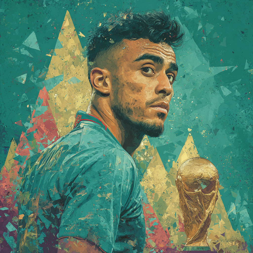 Fifa 2026 Hakimi Atlas - DIY Painting By Numbers Kit