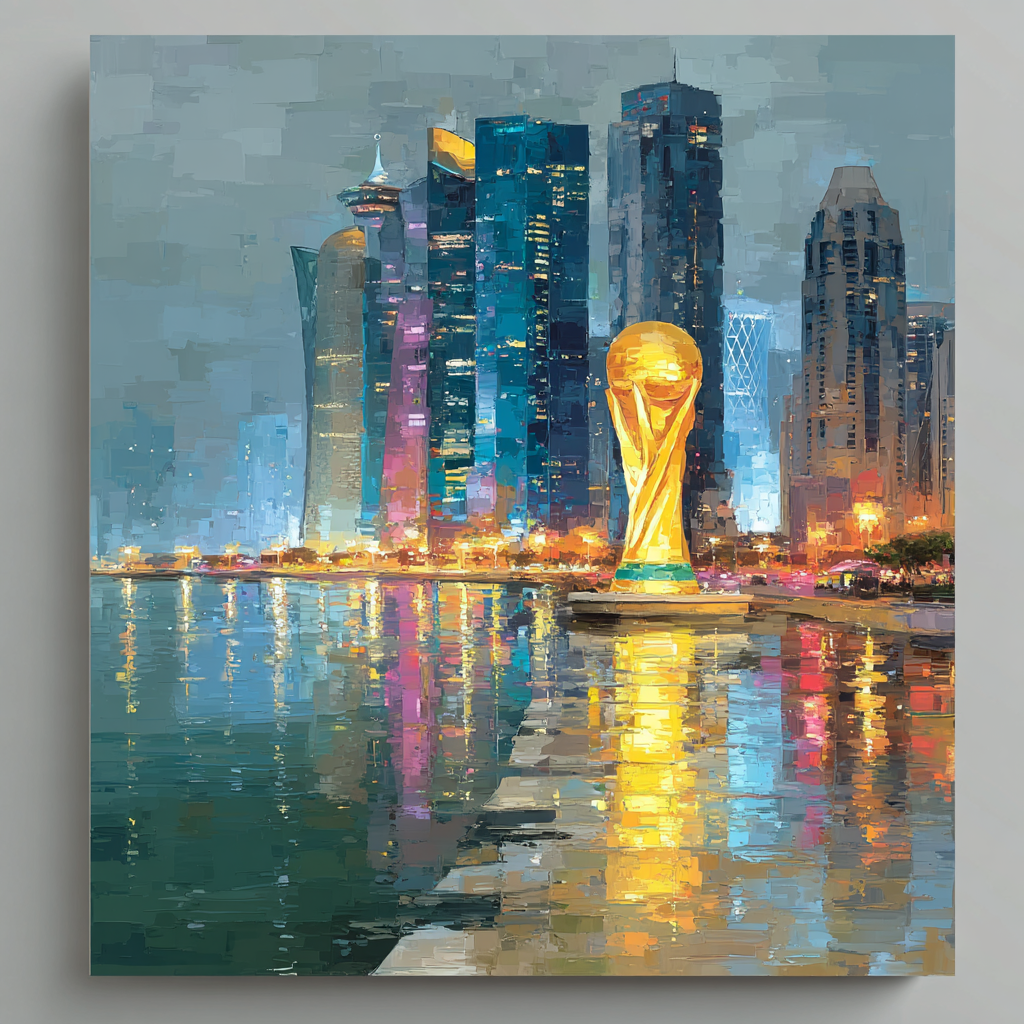 Miami Fifa 2026 Reflection - DIY Painting By Numbers Kit