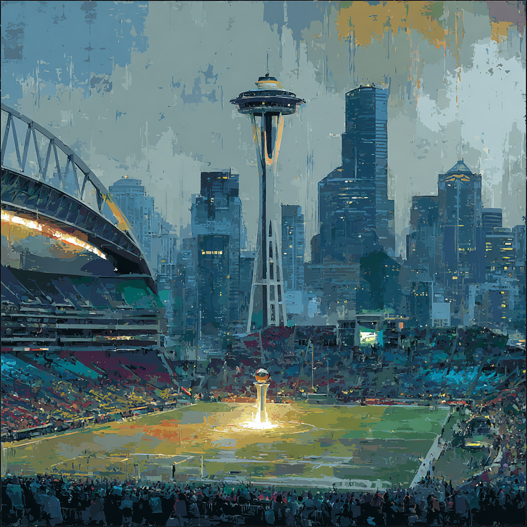 Seattle Fifa 2026 Rainlight - DIY Painting By Numbers Kit