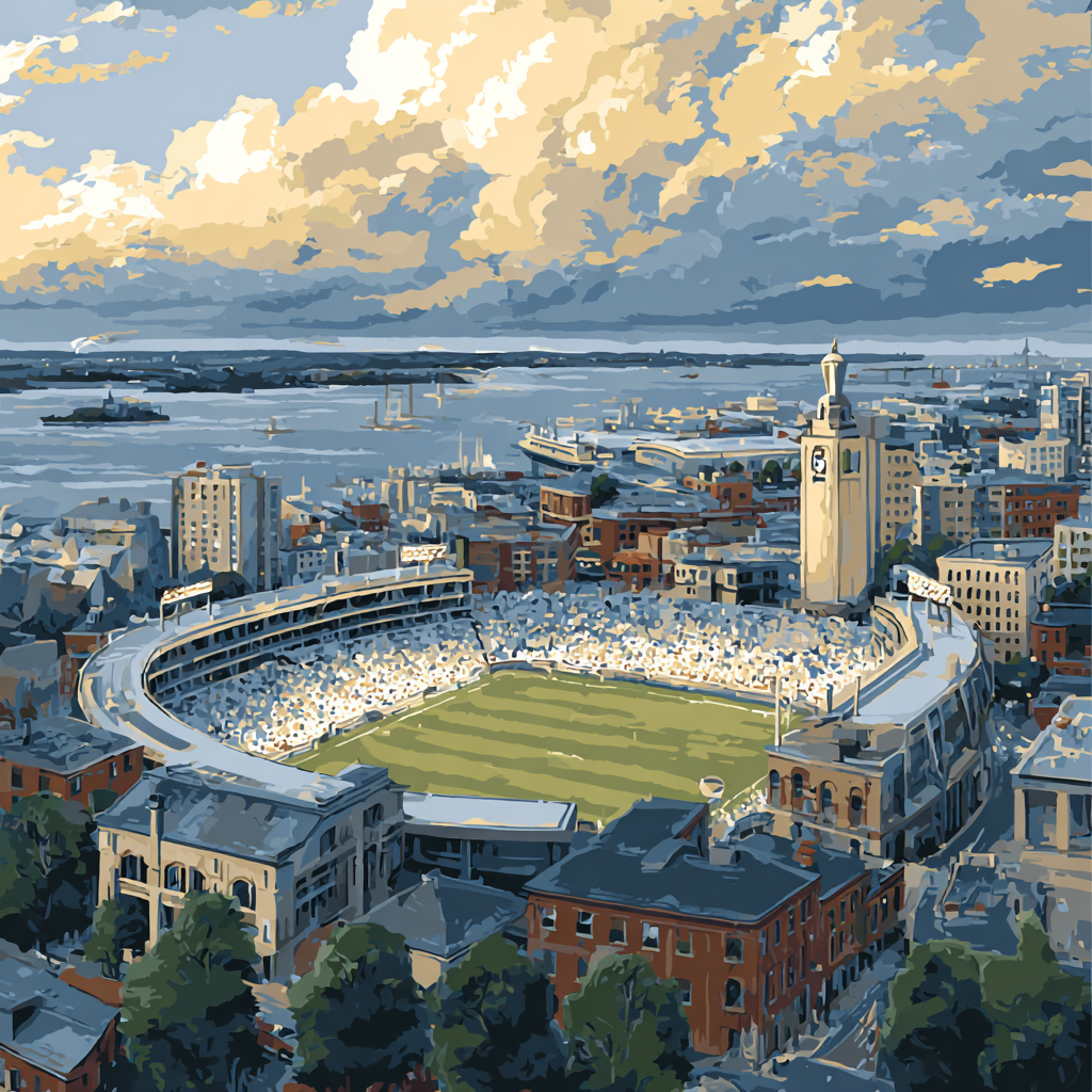 Boston Fifa 2026 Blue Hour - DIY Painting By Numbers Kit