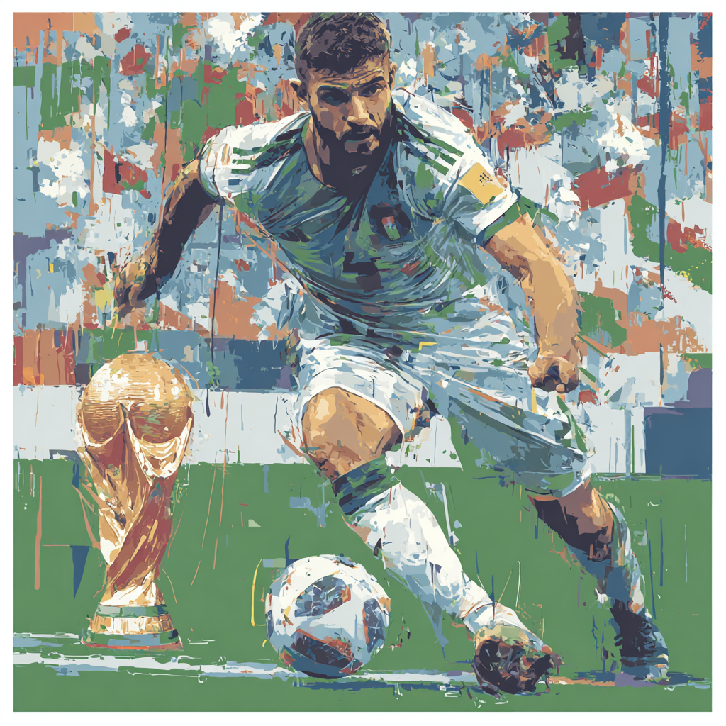 Fifa 2026 Hakimi Atlas - DIY Painting By Numbers Kit