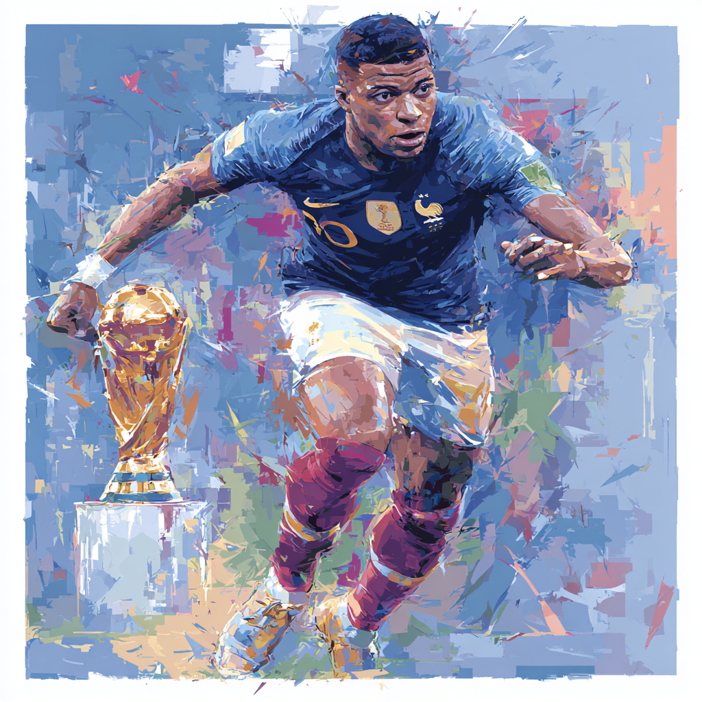 Fifa 2026 Mbappé Rush - DIY Painting By Numbers Kit