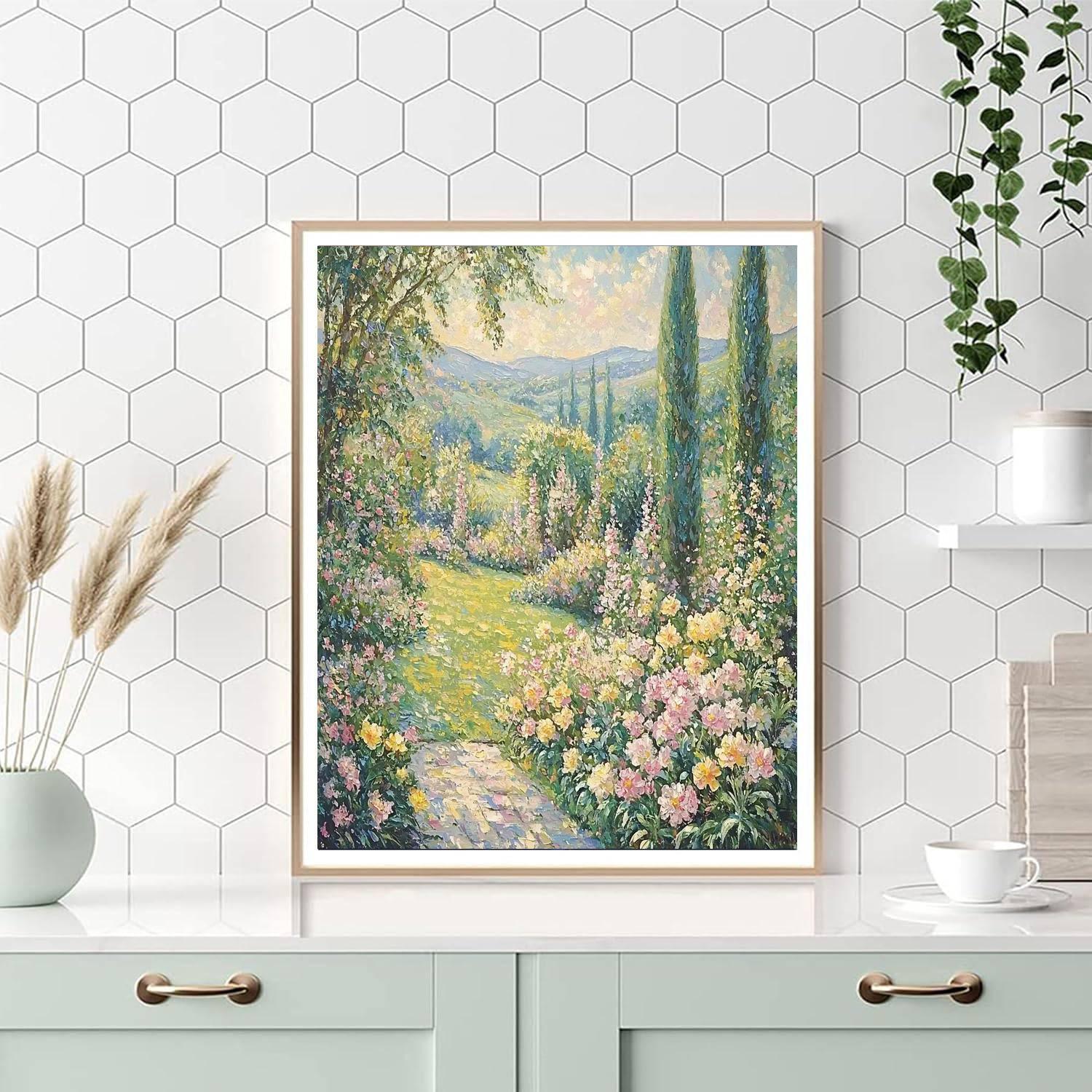 Claude Monet Inspired Gardens of Serenity - DIY Painting By Numbers Kit