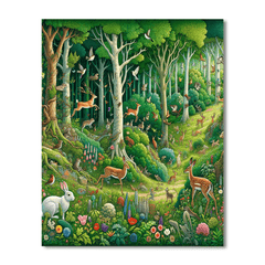 Whimsical Woodlands - DIY Painting By Numbers Kit