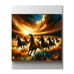 Majestic Wild Horse Run - DIY Painting By Numbers Kit