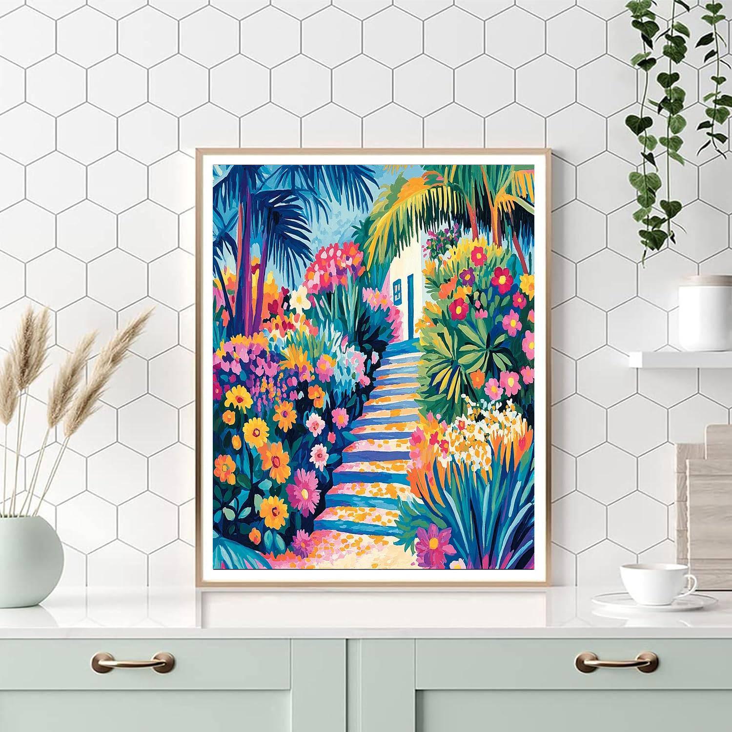 Henri Matisse Inspired Abstract Garden Party - DIY Painting By Numbers Kit