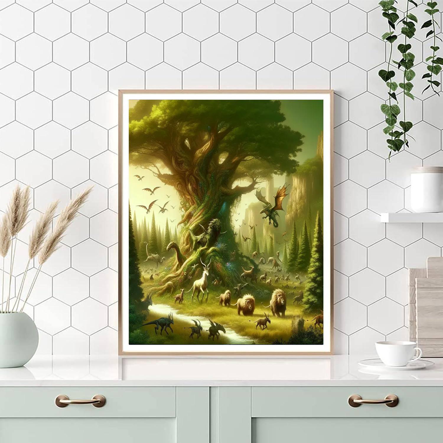 Celtic Woodland Spirits - DIY Painting By Numbers Kit