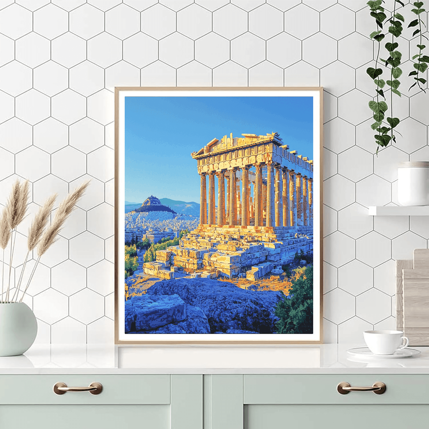 Acropolis of Athens - Greece - DIY Painting By Numbers Kit