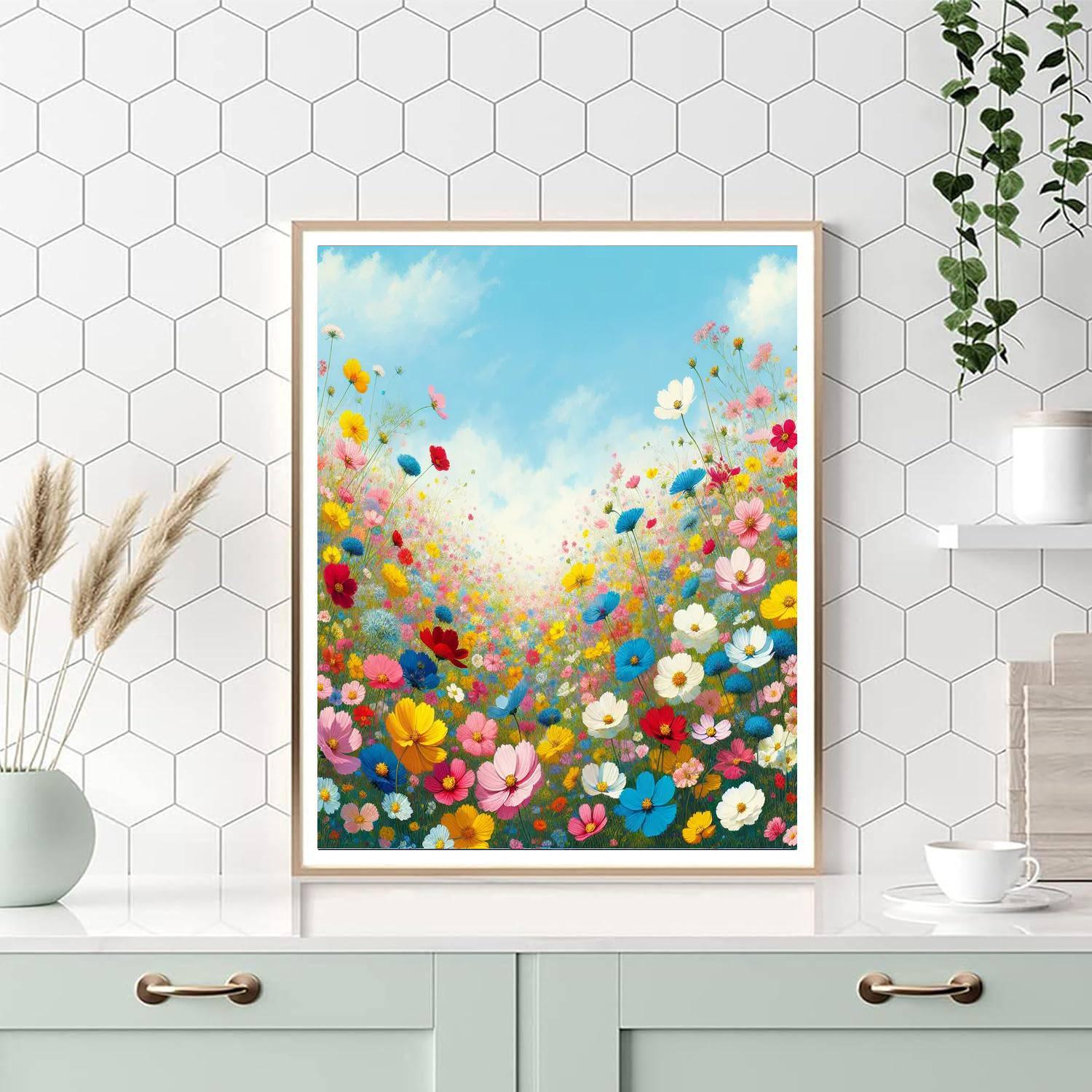 Wildflower Meadow in Bloom - DIY Painting By Numbers Kit