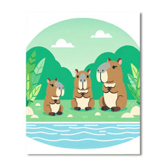 Curious Capybaras - DIY Painting By Numbers Kit