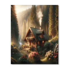 Cozy Retreat: Cabin - DIY Painting By Numbers Kit