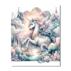 Magical Unicorn Fantasy Painting - DIY Painting By Numbers Kit