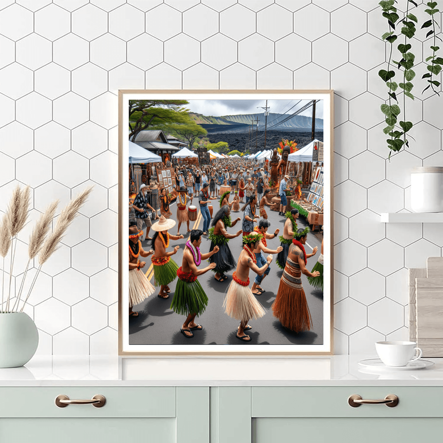 Pahoa Lava Fest - Hawaii - DIY Painting By Numbers Kit
