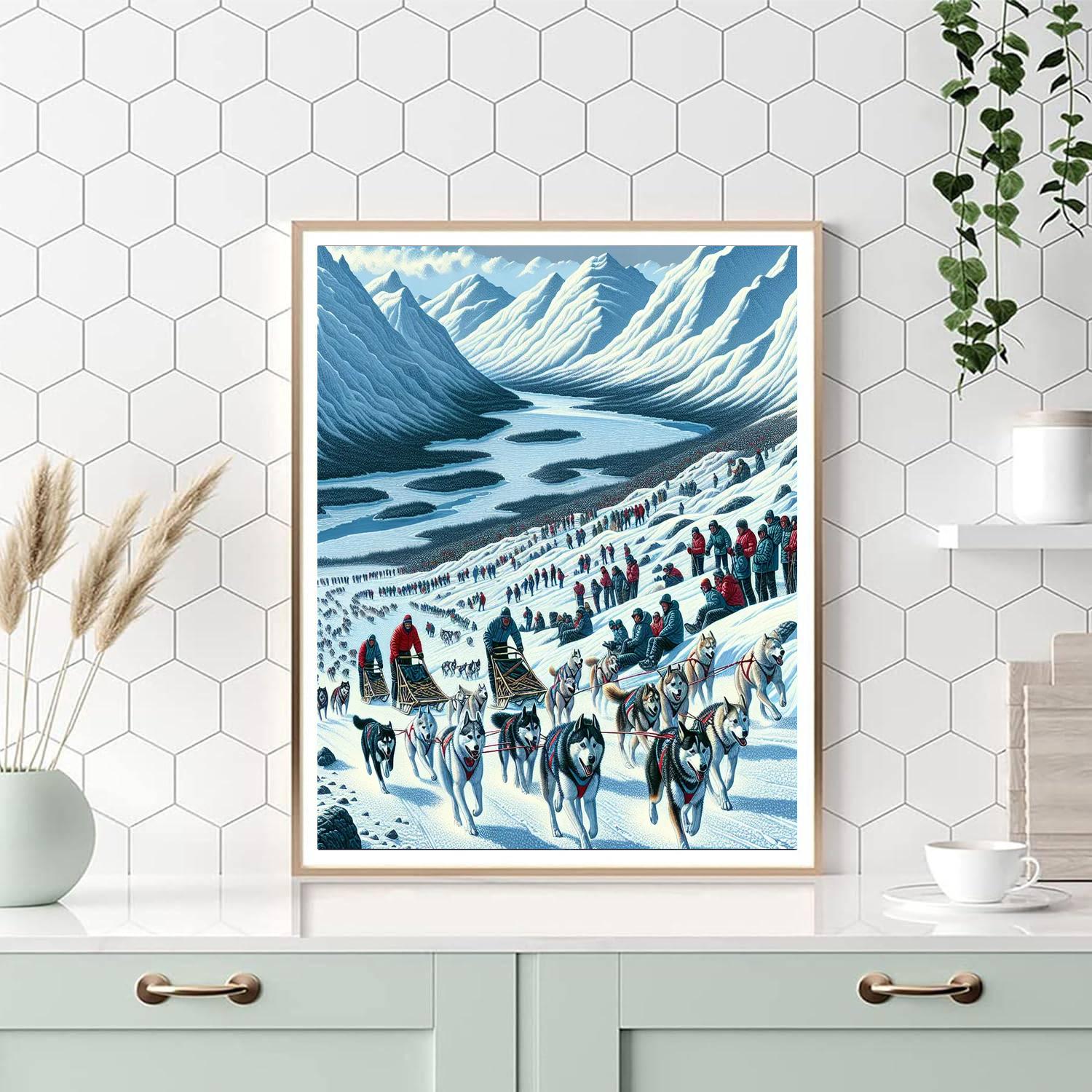 Yukon Quest - Alaska & Canada - DIY Painting By Numbers Kit