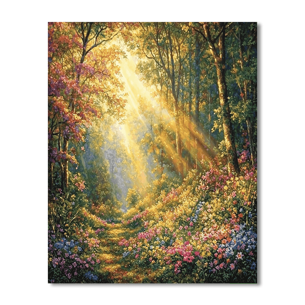 Kinkade Inspired Timeless Enchanted Forest - DIY Painting By Numbers Kit