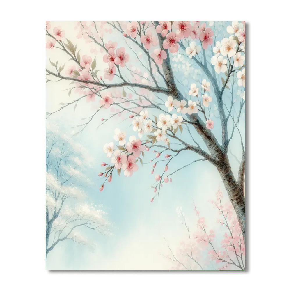 Cherry Blossom Harmony - DIY Painting By Numbers Kit