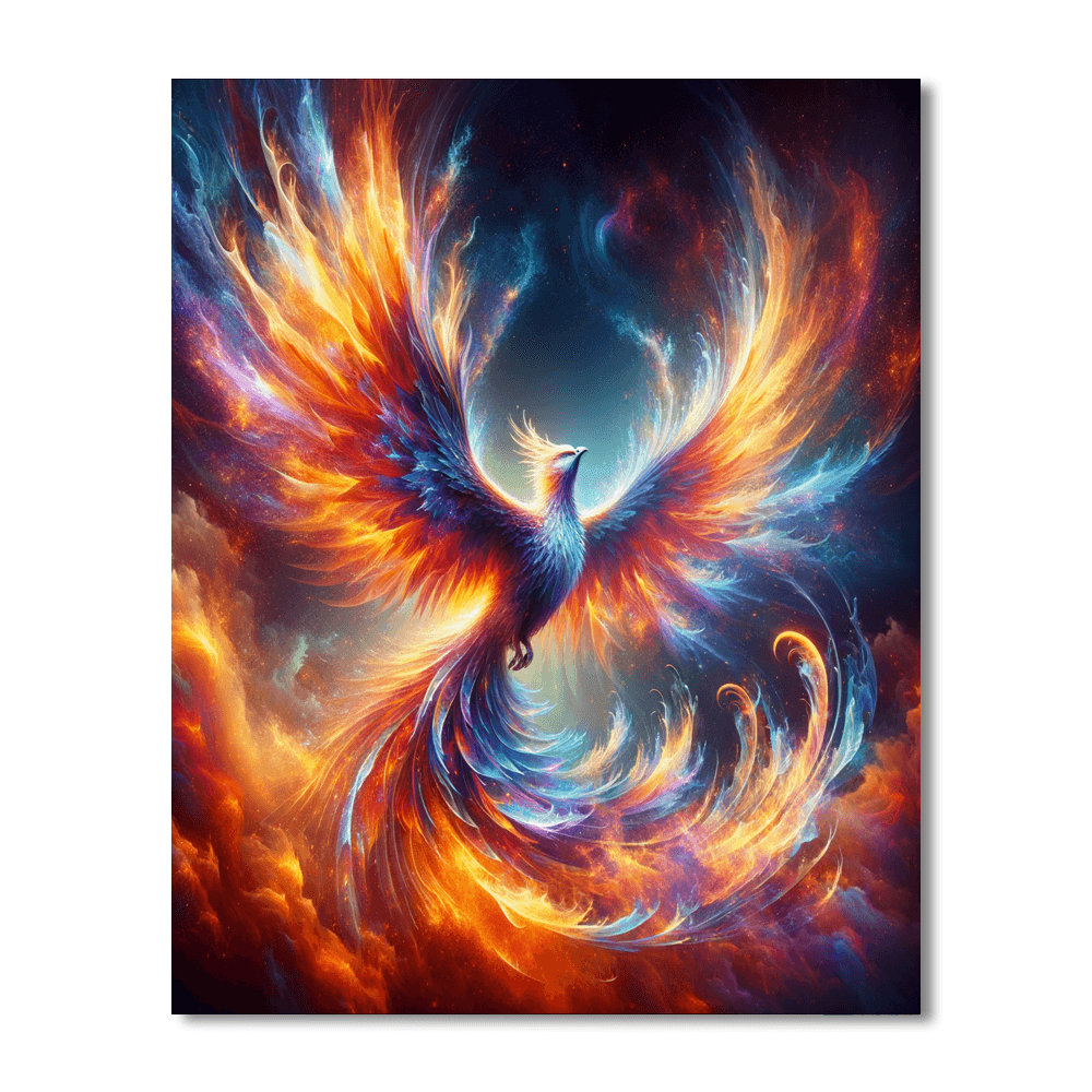 Celestial Phoenix Rising - DIY Painting By Numbers Kit