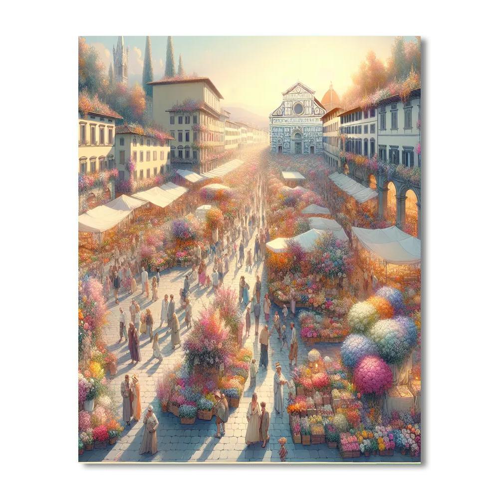 Florence Flower Festival - DIY Painting By Numbers Kit