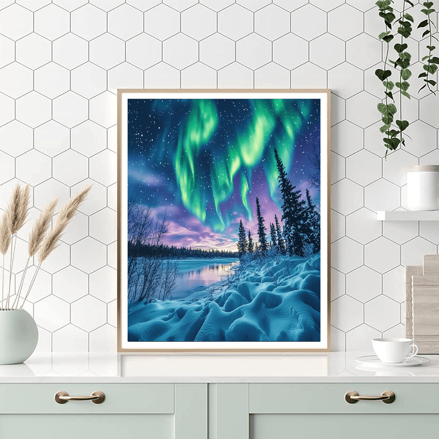 Northern Lights - Lapland - DIY Painting By Numbers Kit