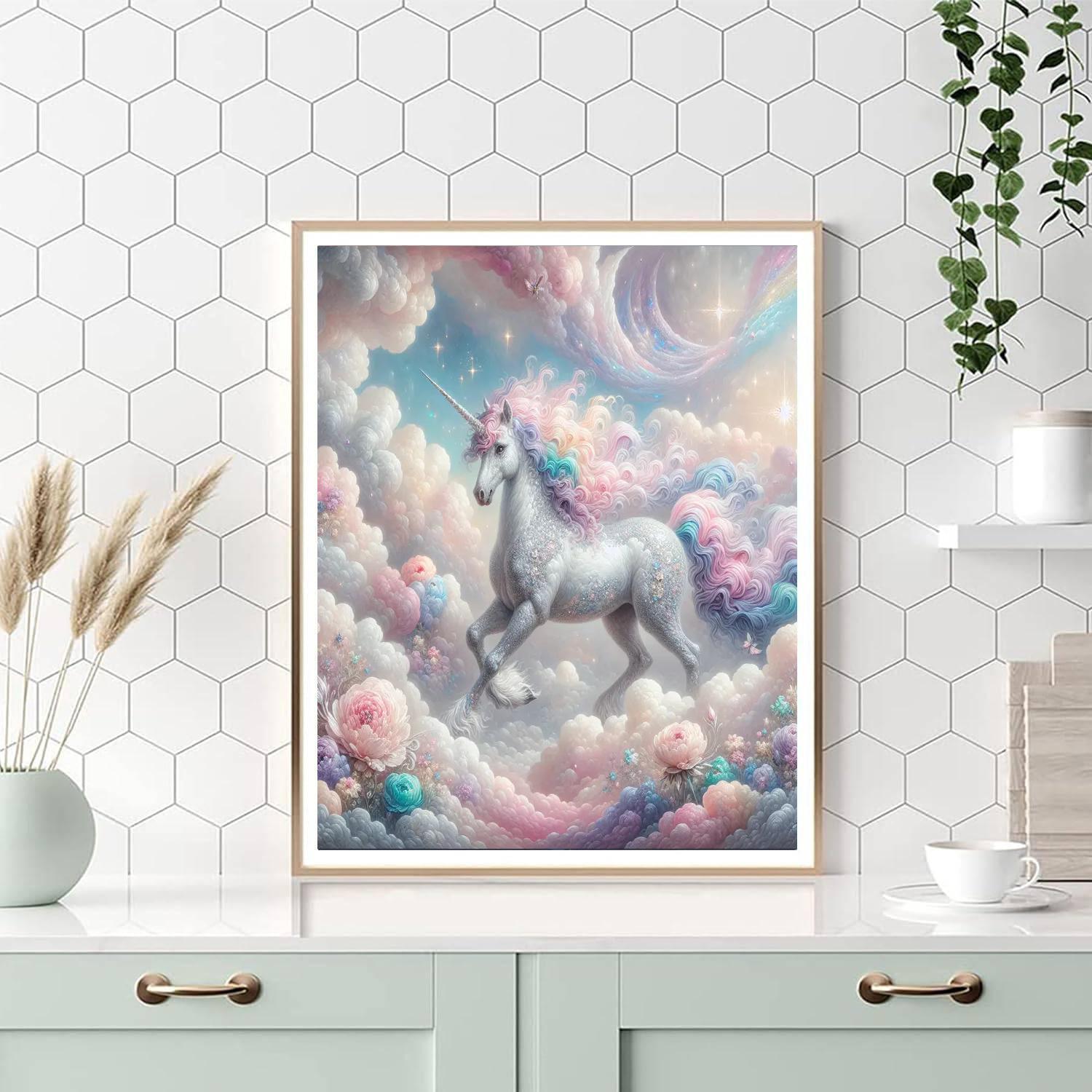 Luminescent Unicorn Dreamscape - DIY Painting By Numbers Kit
