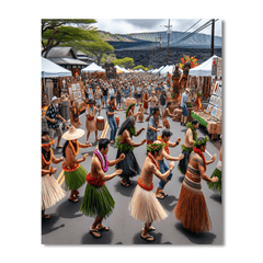 Pahoa Lava Fest - Hawaii - DIY Painting By Numbers Kit
