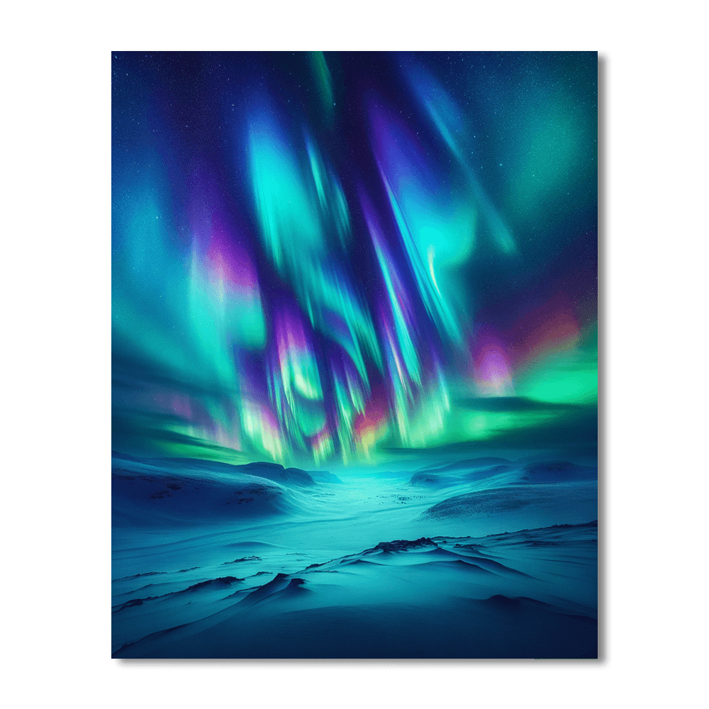 Under the Northern Lights - DIY Painting By Numbers Kit