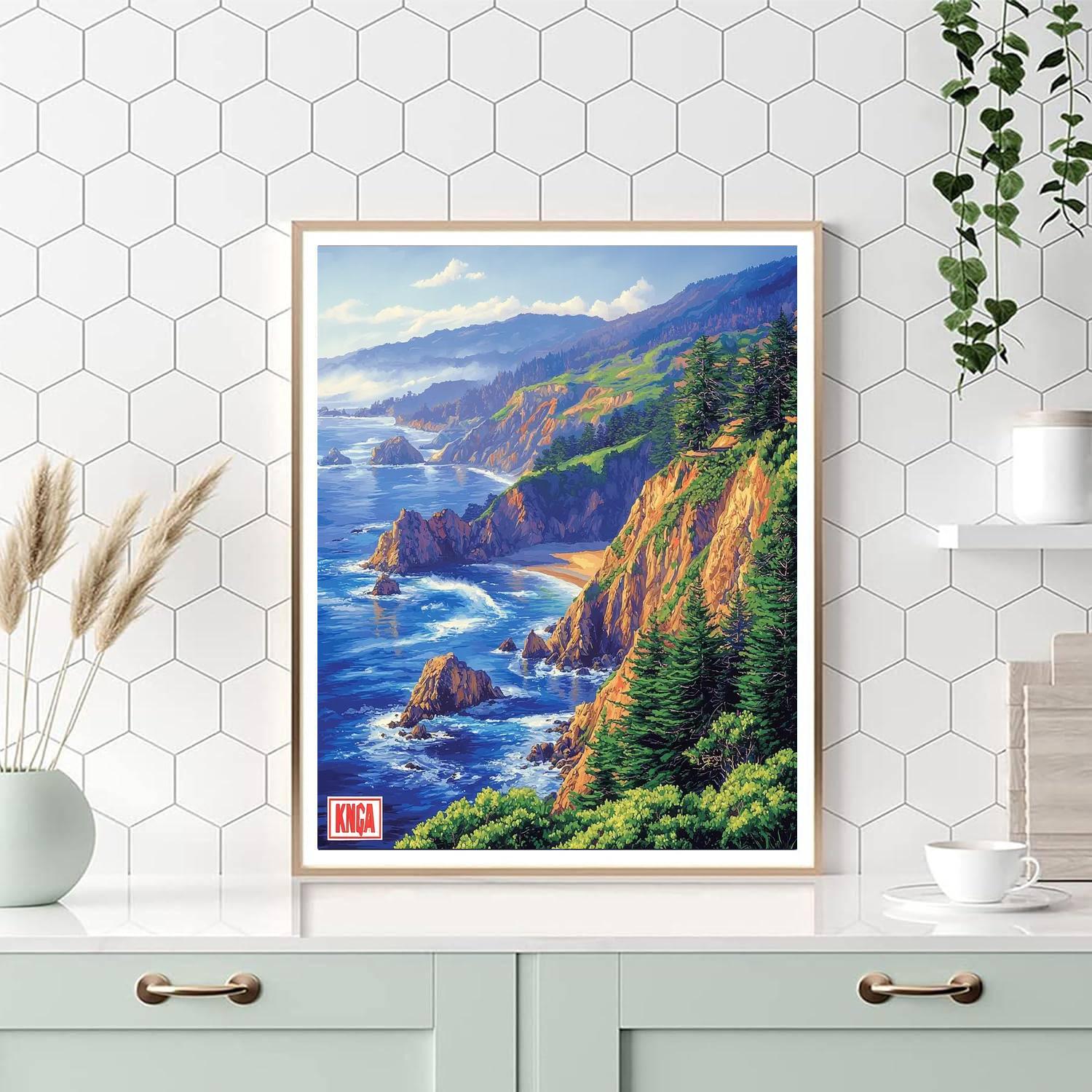 Big Sur - California, USA - DIY Painting By Numbers Kit
