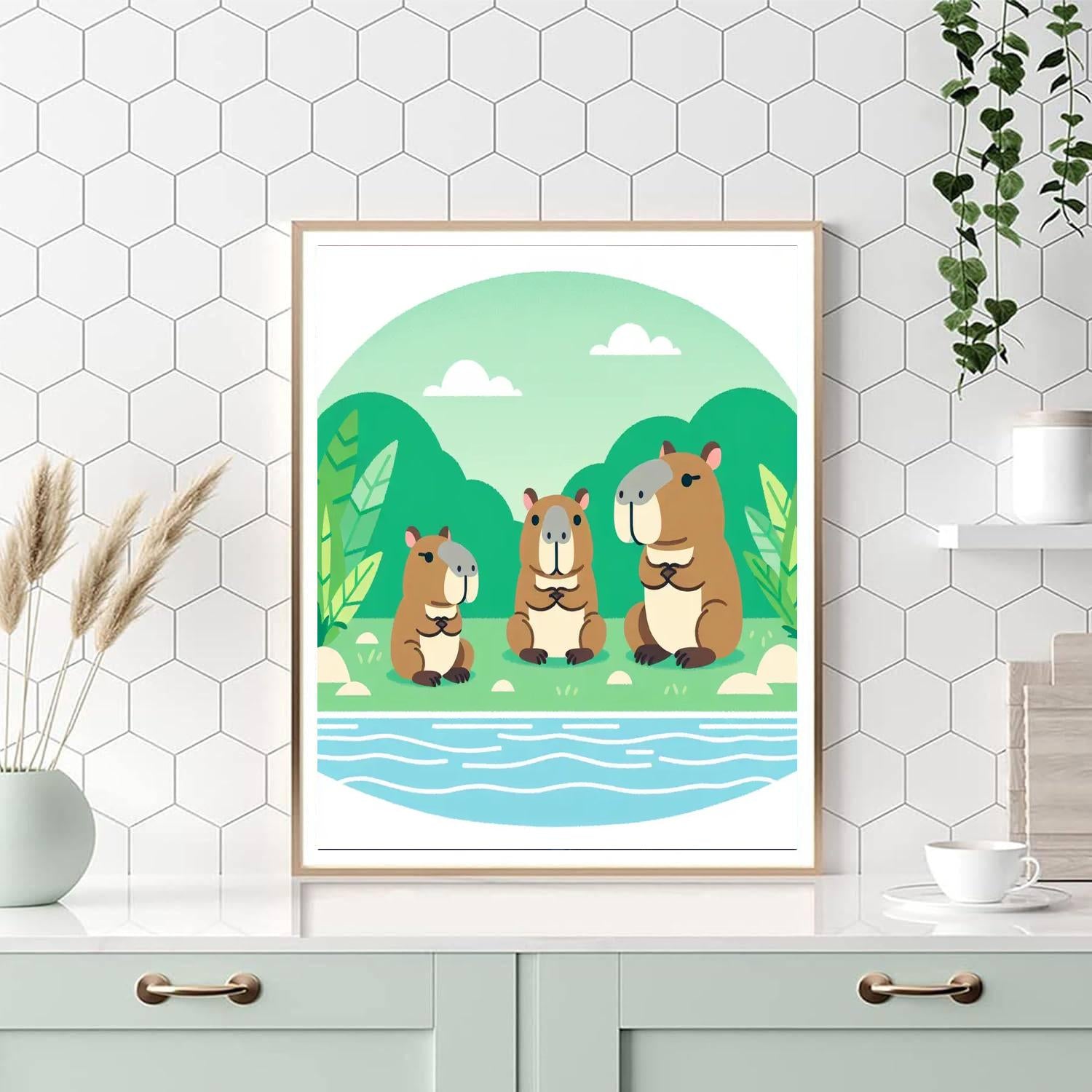 Curious Capybaras - DIY Painting By Numbers Kit