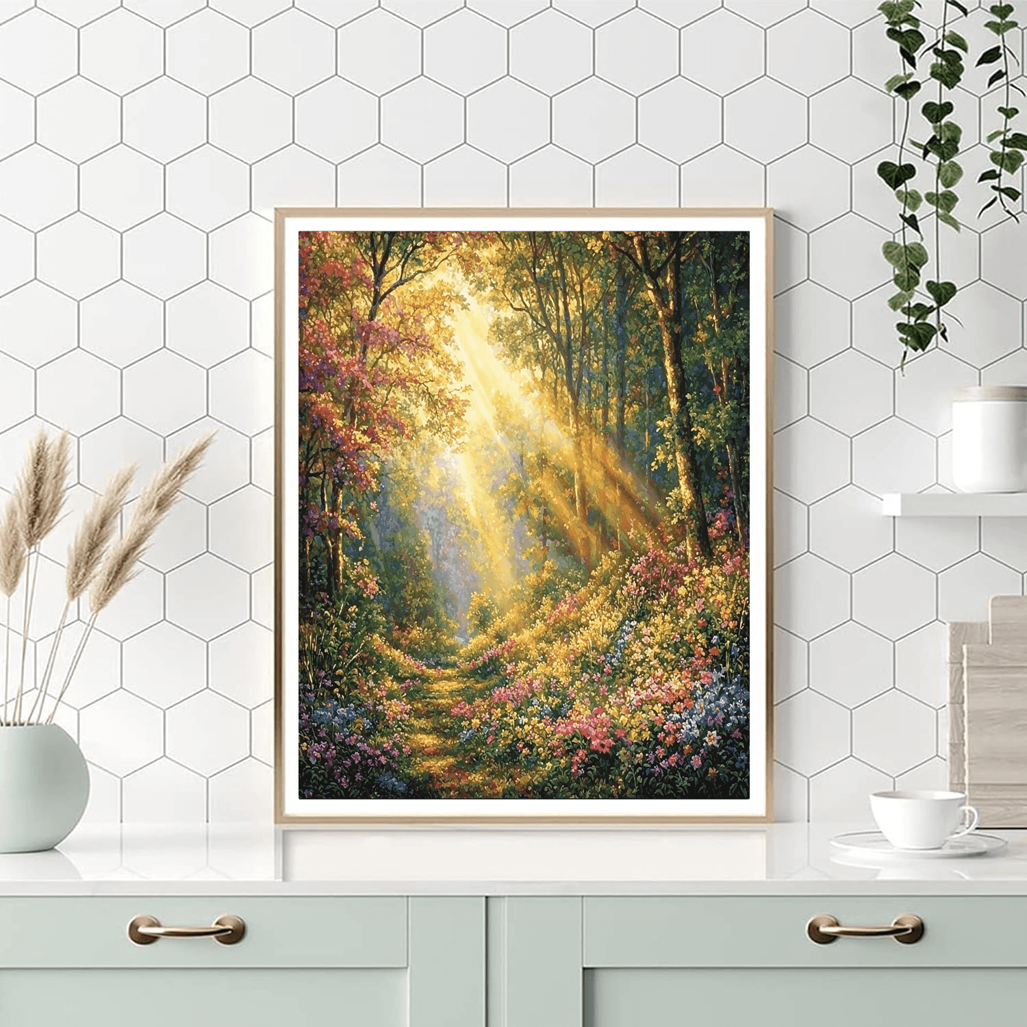 Kinkade Inspired Timeless Enchanted Forest - DIY Painting By Numbers Kit
